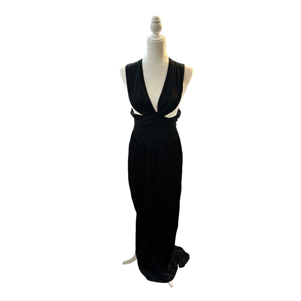Black Maternity Maxi Dress Formal‎ Party Cocktail Evening Gown